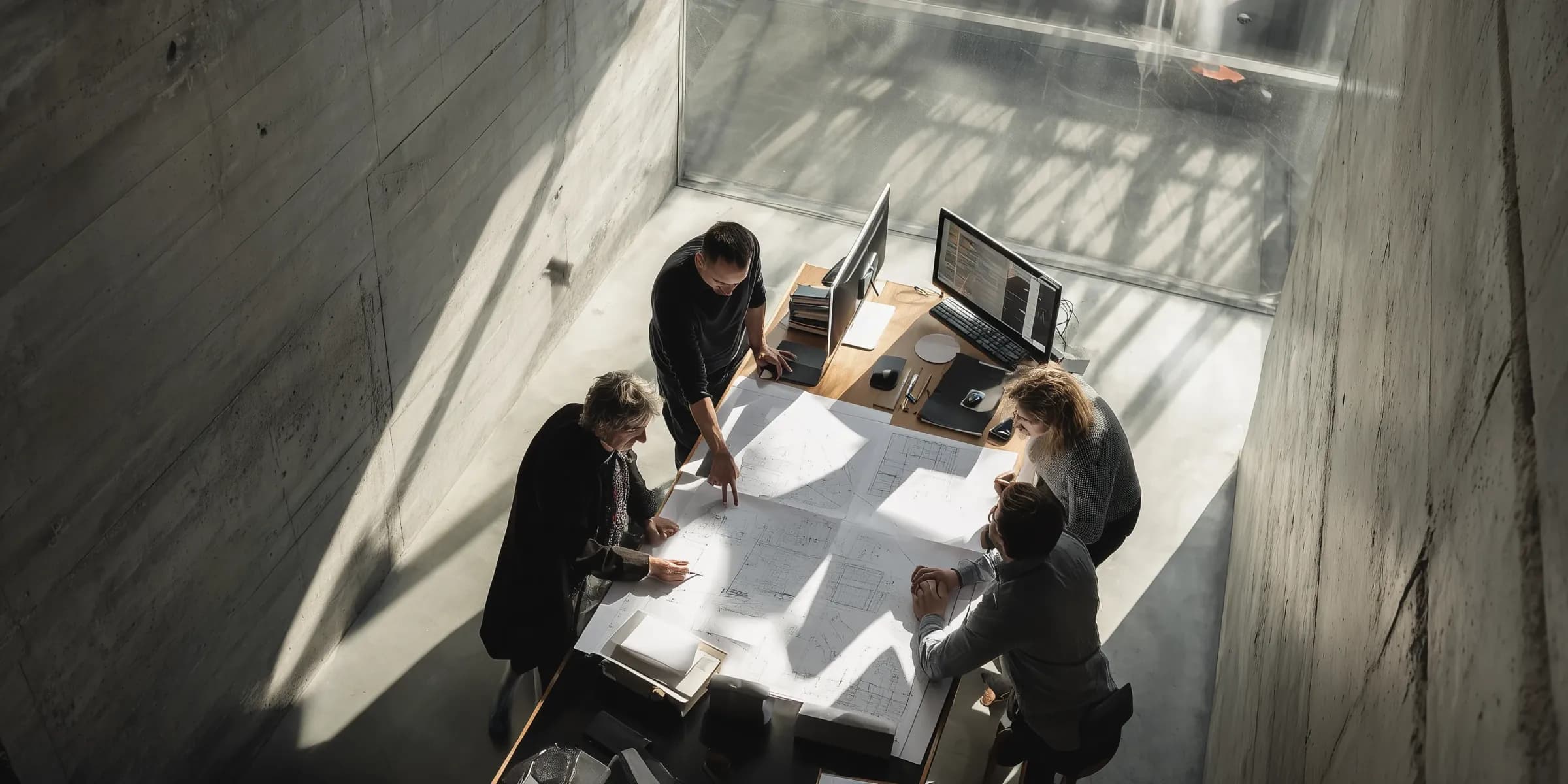 Team meeting at Green Choice Consulting