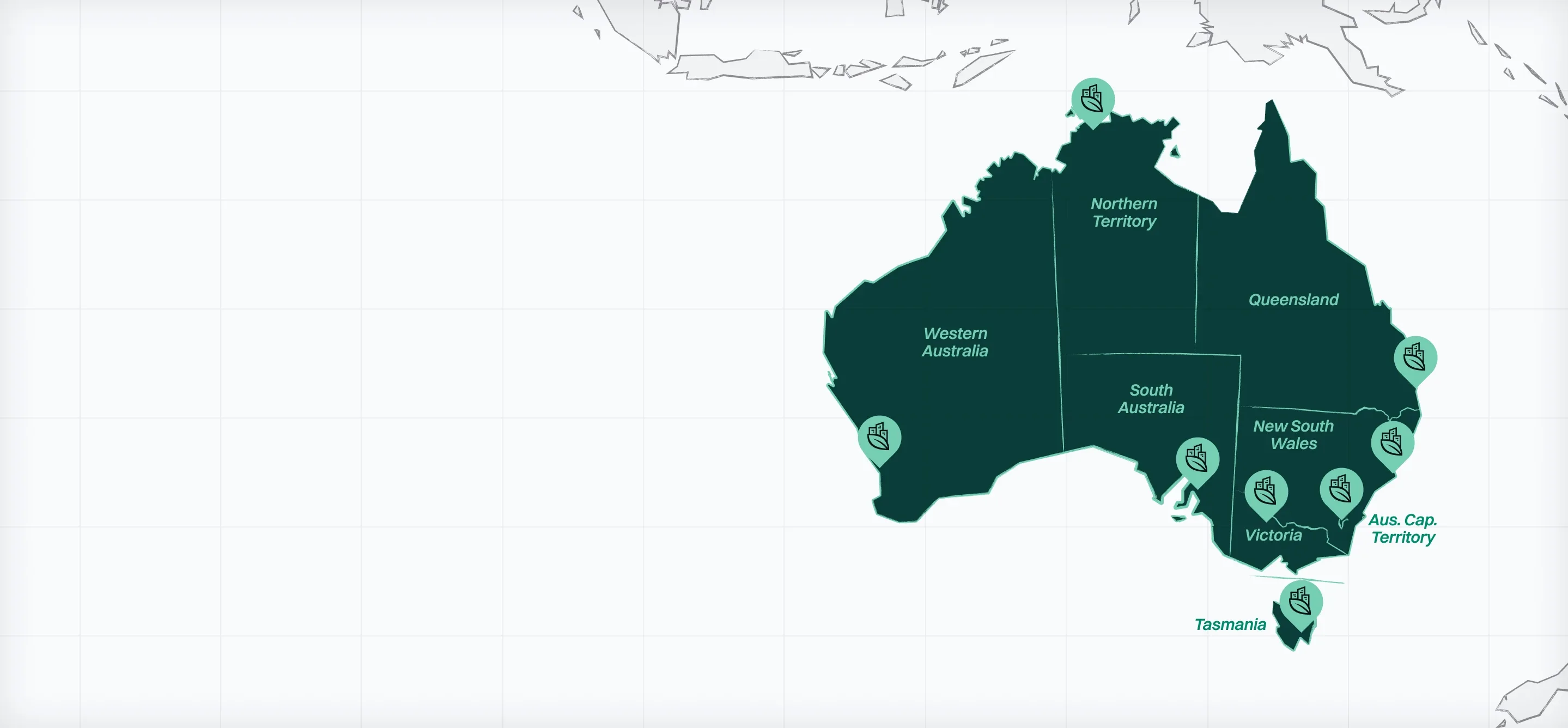 Australia service coverage map