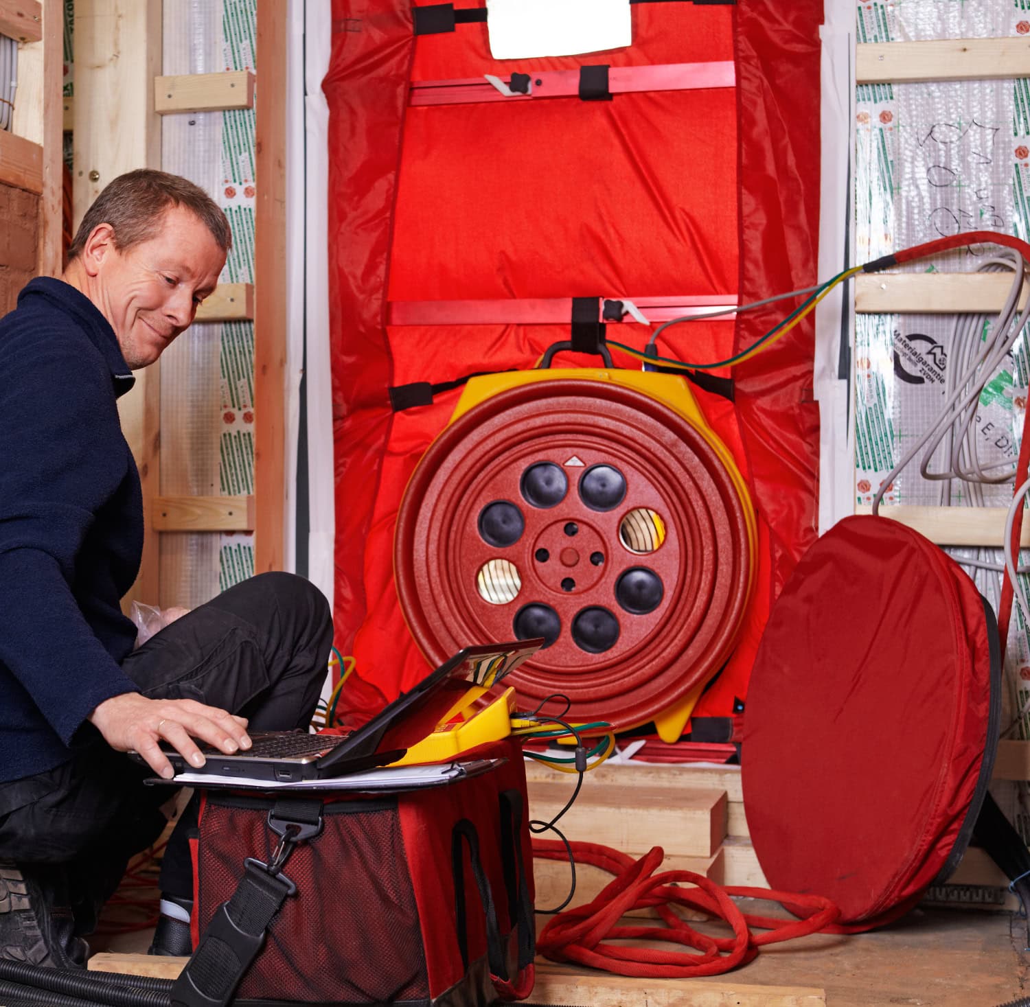 blower door test