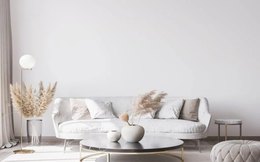 white modern home